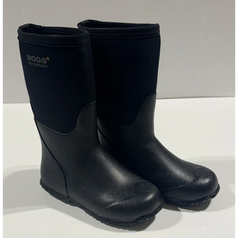 BOGS K Range - Kids Waterproof Boots - Black Neo-Tech Insulated - Youth Size 3